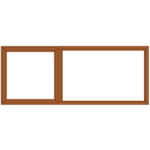 Robmeg Econo Aluminium Window Top Hung Casement Bronze 1500mm X 600mm Pt156