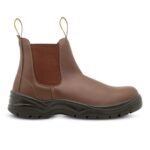 Rebel Safety Boot Chelsea Brown From Size 7 To 12