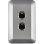 Lear Light Switch 2 Lever 1 Way 50mm X 100mm