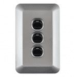 Lear Light Switch 3 Lever 1 Way 50mm X 100mm