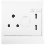 Build It Socket Switch 1 X 16Amp 2 X Usb 100mm X 100mm