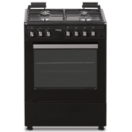 Totai Style Gas Stove With Gas Oven 4 Plate Black