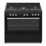 Totai Style Gas Stove With Gas Oven 5 Plate Black