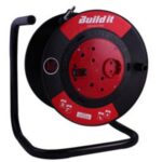Build It Extension Reel Plastic 16 Amp 20M Black