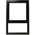 Robmeg Aluminium Window Top Hung Casement Charcoal 600mm X 1200mm Pt612
