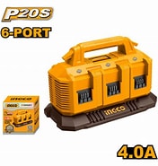Ingco Battery Charger 6 Port Lithium-ion
