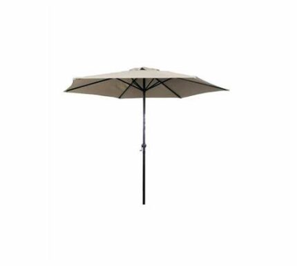 Seagull Parasol 2.7m Beige, Navy and Grey Umbrella