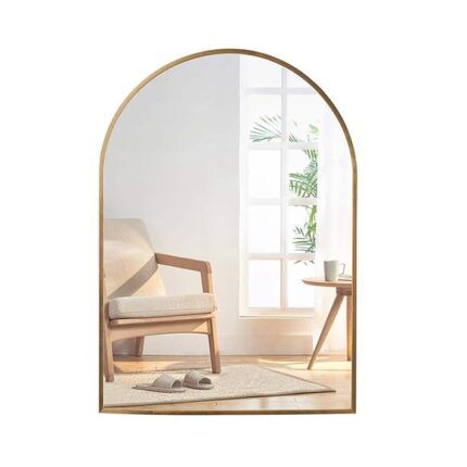 Gold Hanging Bathroom Mirror MWMR01
