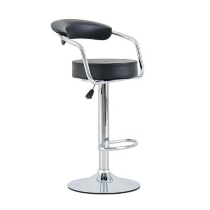 Round Barstool Black 8671