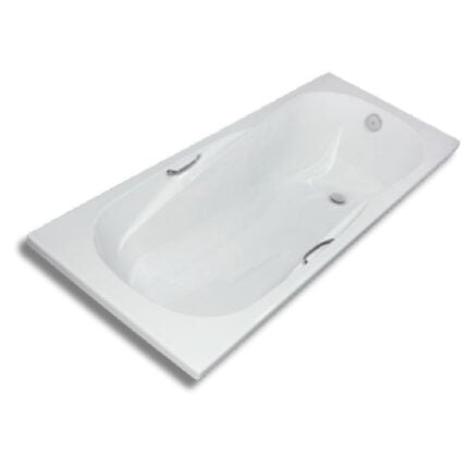 Red Star Bath with Handles 1700MM X 700MM White