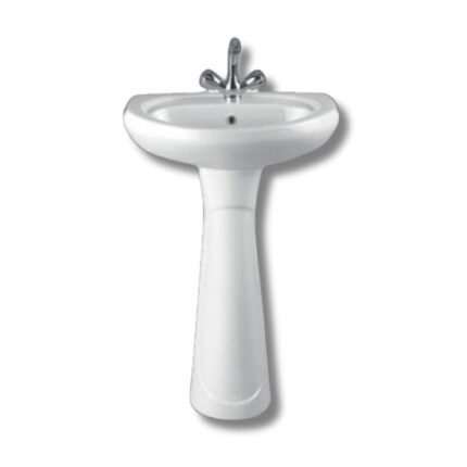 Red Star Basin & Pedestal White